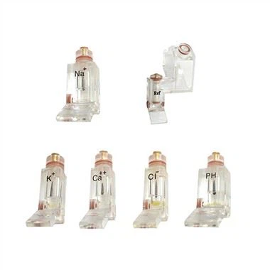 K Na Cl Ca PH Li Ref elektrodi ISE elektrolītu analizatoram